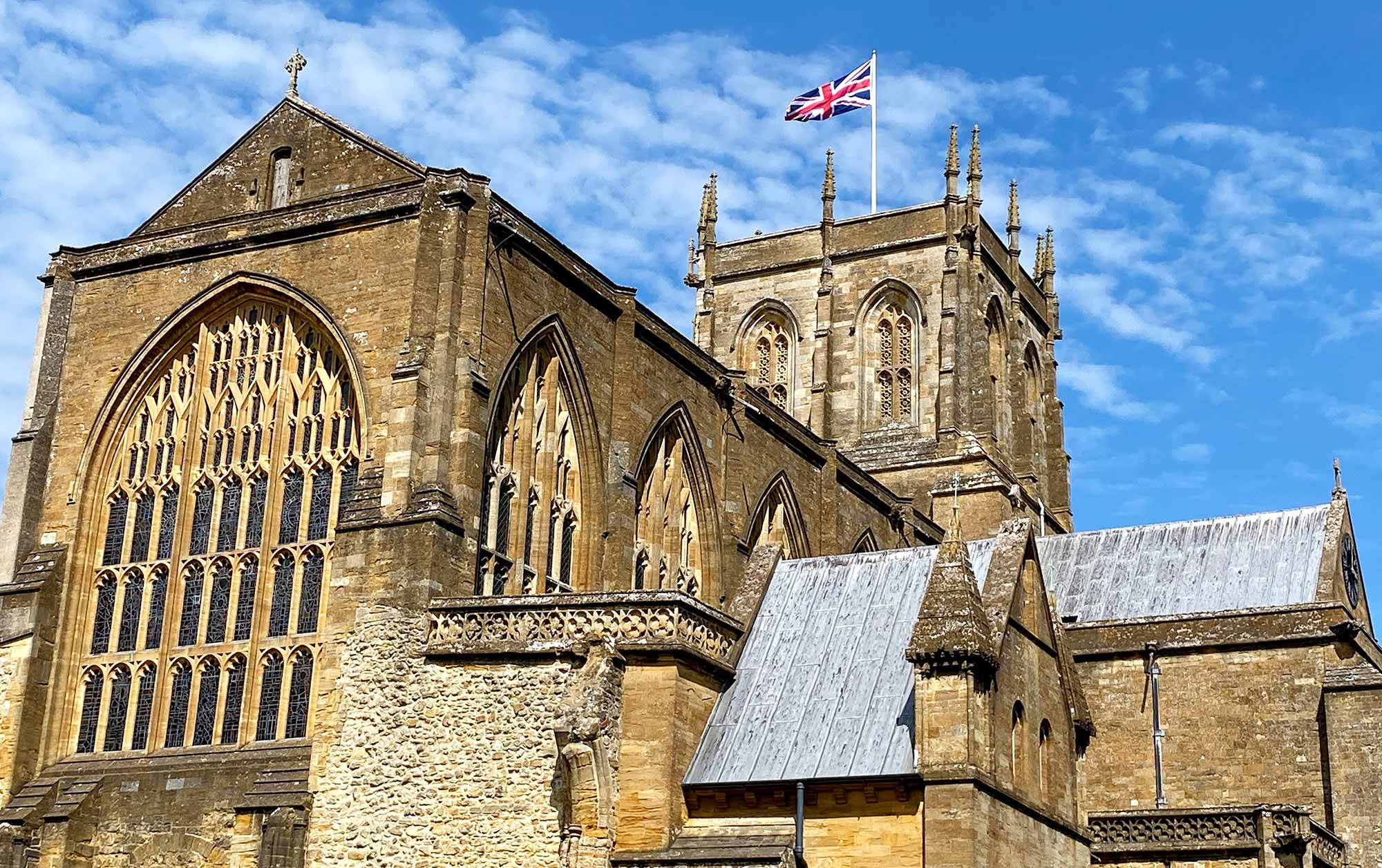 Sherborne Abbey front left view